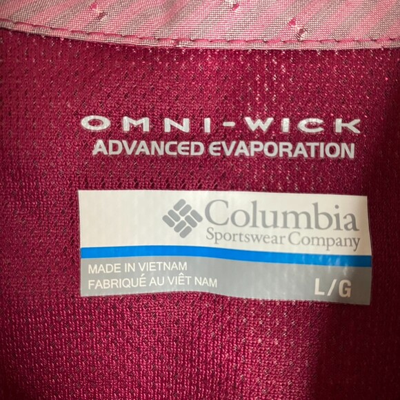 Columbia Omni-Wick Advanced Evaporation Textured Pattern Performance Button-Up L - Picture 7 of 12